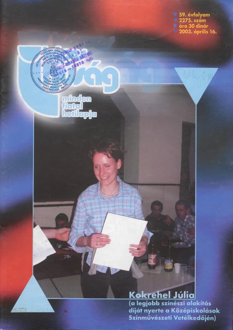 Képes Ifjúság, 59. évf. 2003. április 16. 2275. sz.