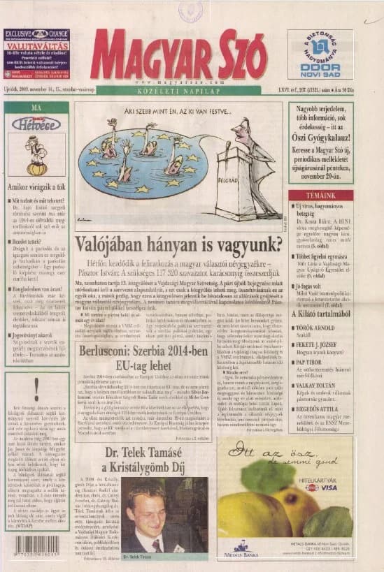 Magyar Szó, 66. évf. 2009. november 14. – 15. 267. sz. 1–48. oldal