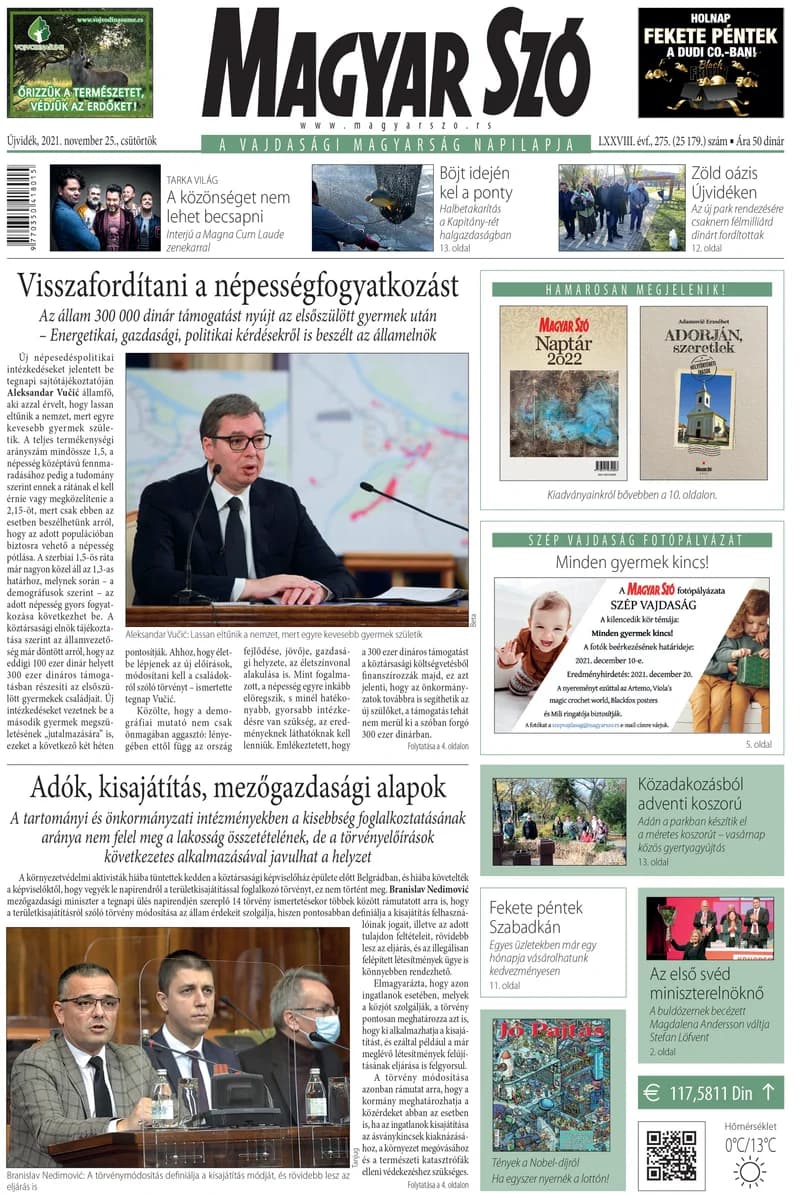 Magyar Szó, 78. évf. 2021. november 25. 275. sz. 1–20. oldal