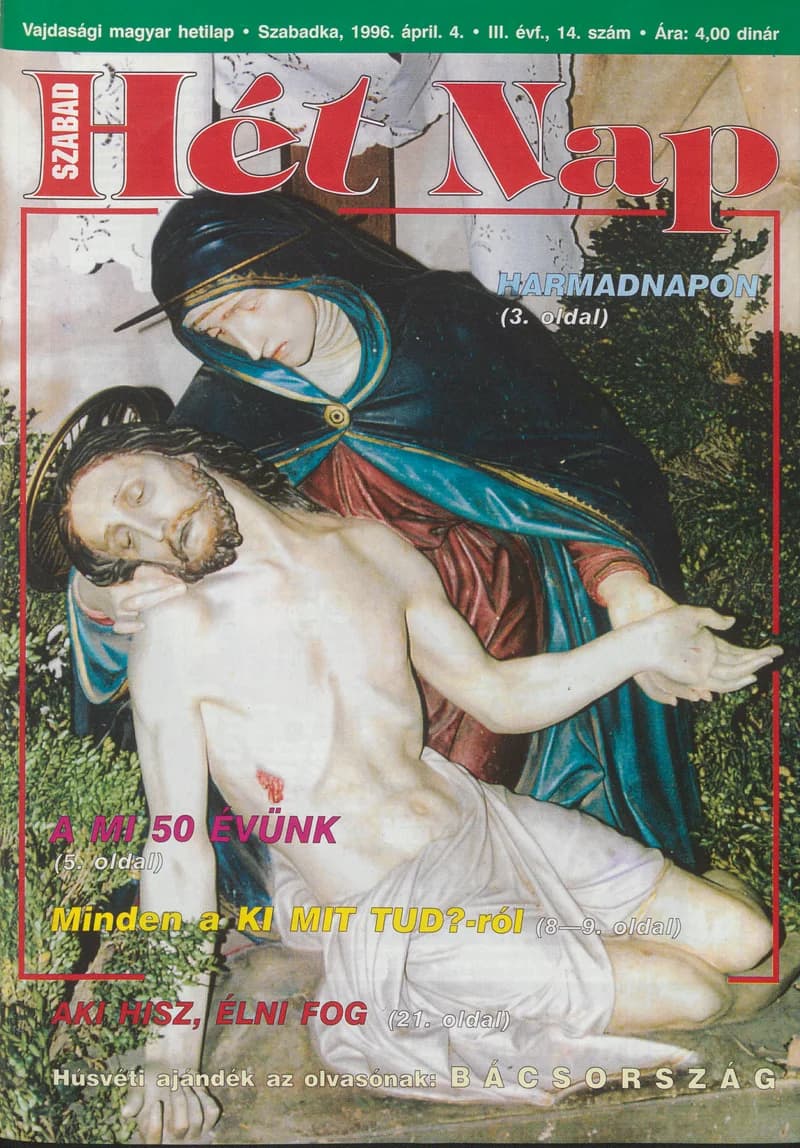 Szabad Hét Nap, 3. évf. 1996. április 4. 14. sz.