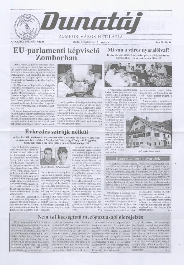 Dunatáj, 11. évf. 2009. szeptember 2. 543. sz.