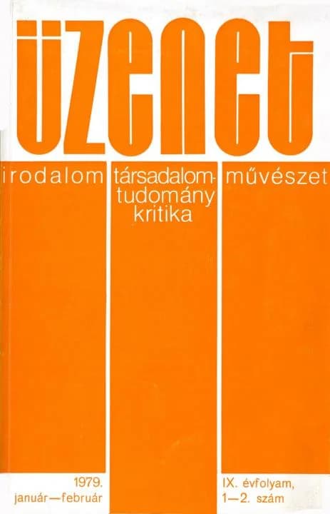 Üzenet, 9. évf. 1979. január – február. 1–2. sz. 3–88. oldal