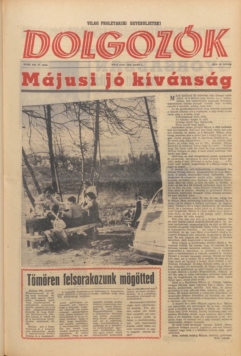 Dolgozók, 18. évf. 1964. május 1. 17. sz.
