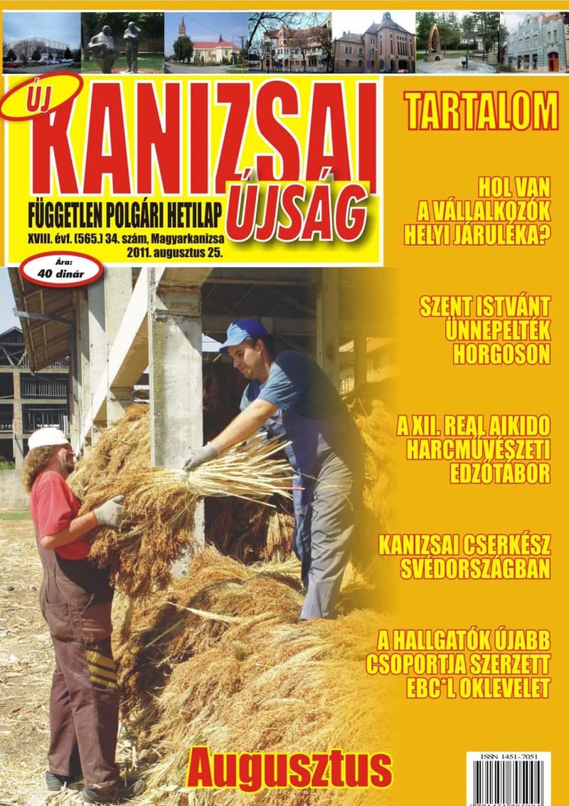 Új Kanizsai Újság, 18. évf. 2011. augusztus 25. 34. sz.