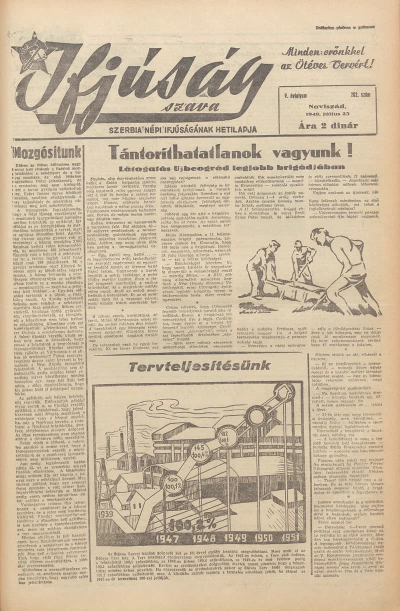 Ifjúság Szava, 5. évf. 1949. július 23. 202. sz.