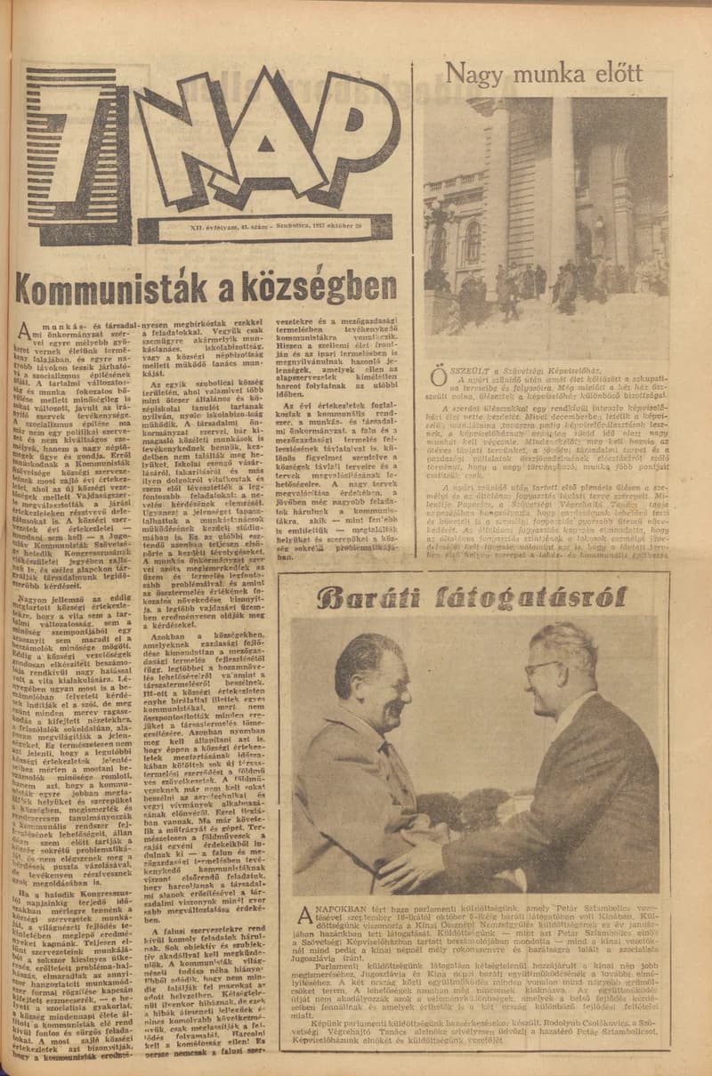 7 Nap, 12. évf. 1957. október 20. 43. sz.