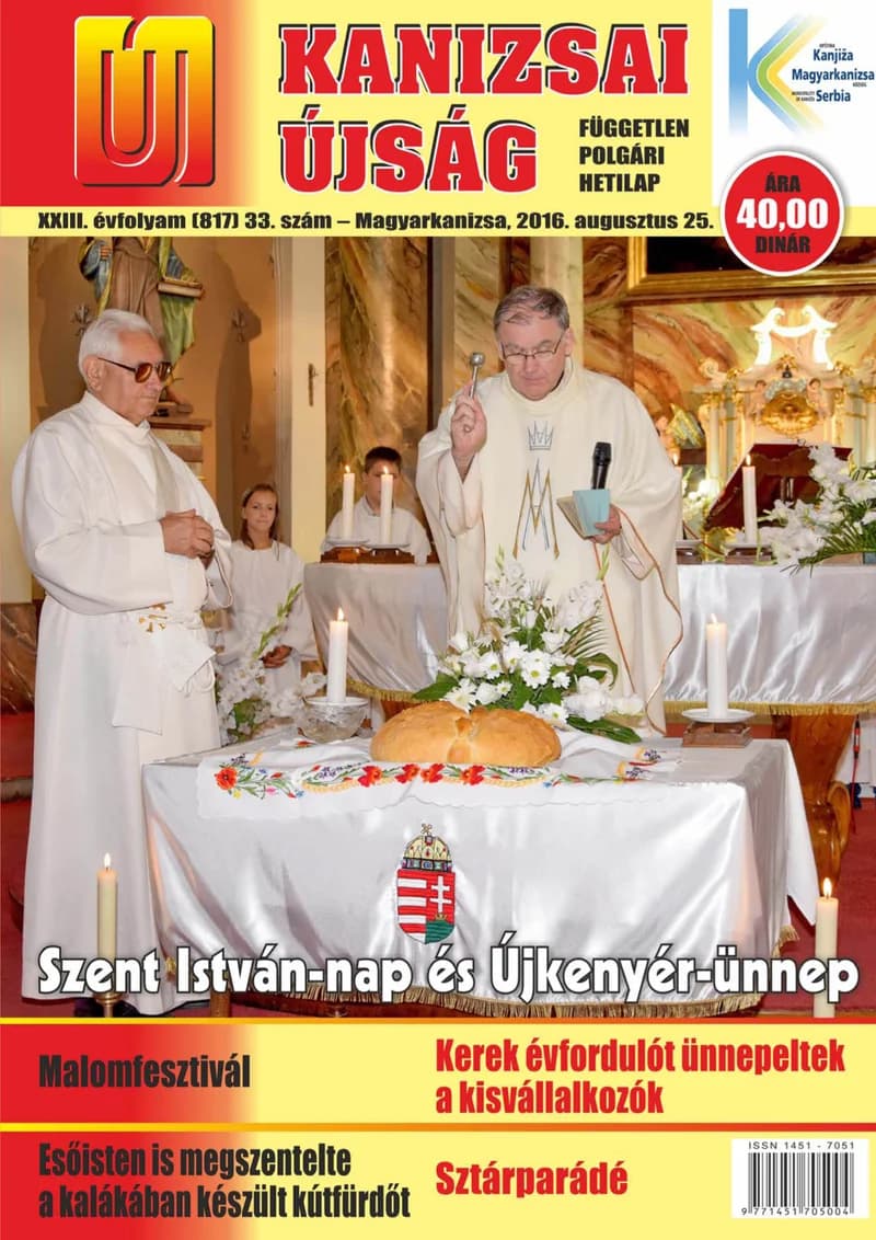 Új Kanizsai Újság, 23. évf. 2016. augusztus 25. 33. sz.