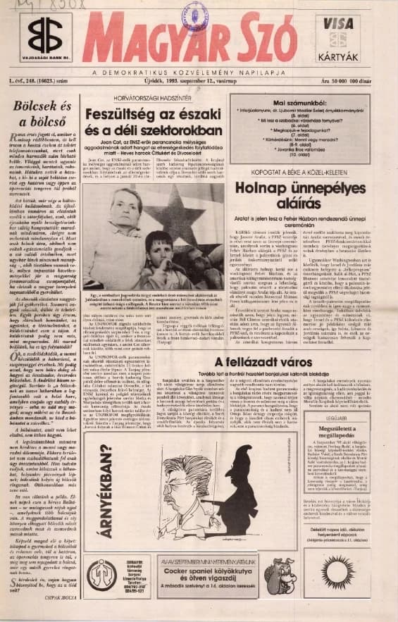 Magyar Szó, 50. évf. 1993. szeptember 12. 248. sz. 1–24. oldal