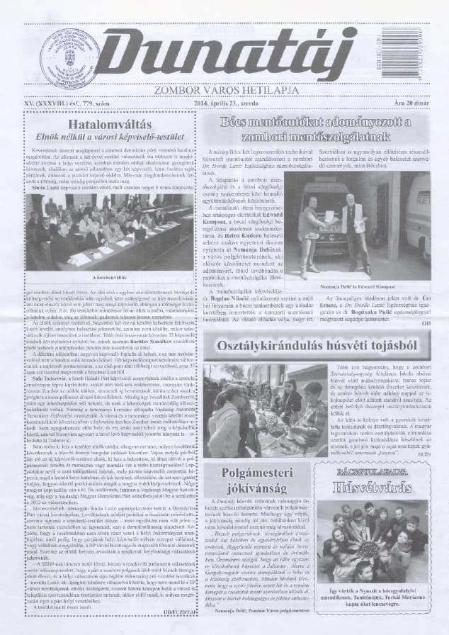 Dunatáj, 16. évf. 2014. április 23. 779. sz.