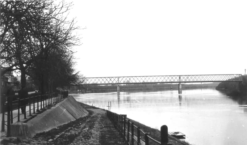 A zentai Tisza-parti sétány vége