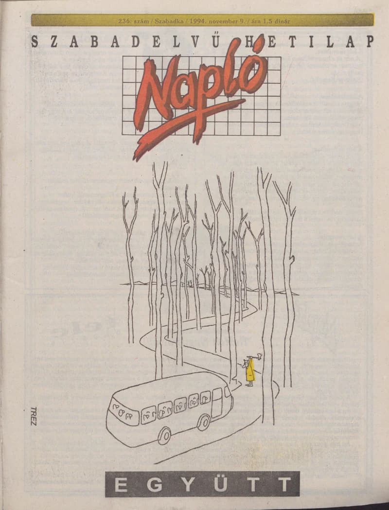 Napló - Szabadelvű hetilap, 5. évf. 1994. november 9. 236. sz.