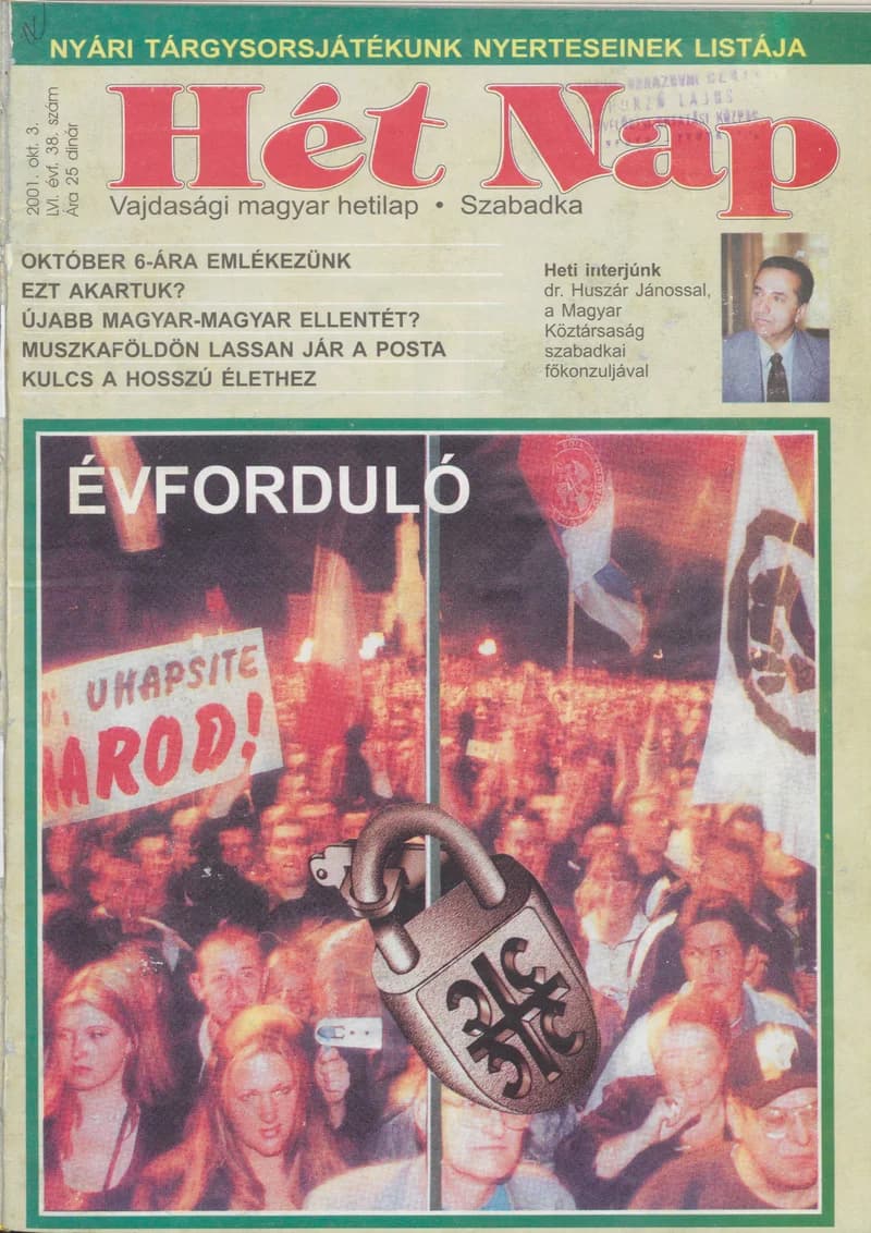 7 Nap, 56. évf. 2001. október 3. 38. sz. 1–68. oldal