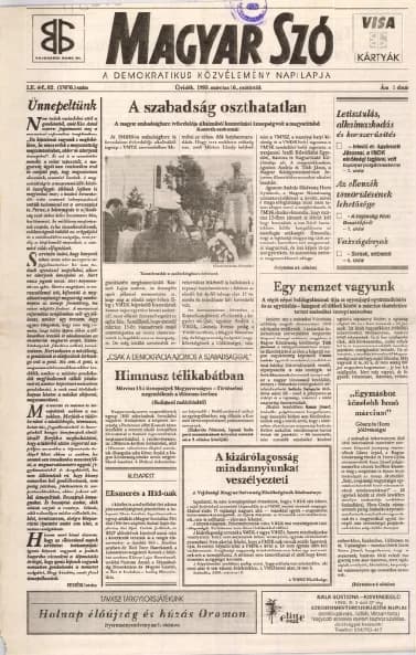 Magyar Szó, 52. évf. 1995. március 16. 62. sz. 1–16. oldal