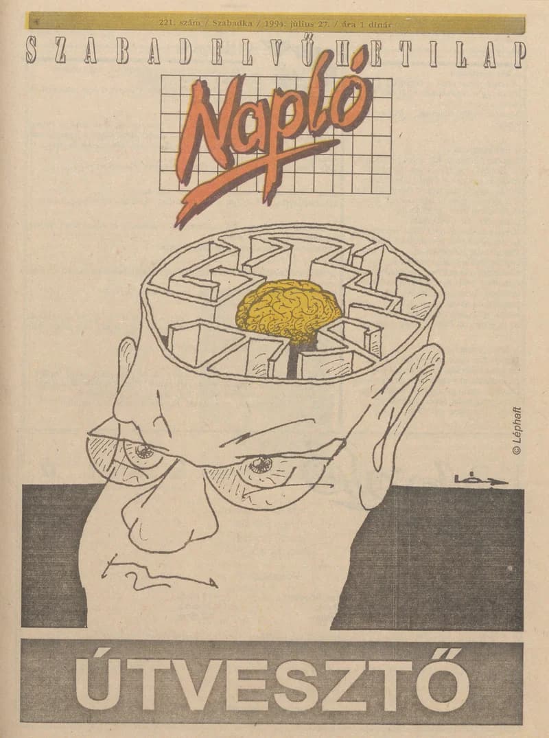 Napló - Szabadelvű hetilap, 5. évf. 1994. július 27. 221. sz.