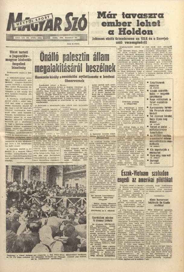 Magyar Szó, 25. évf. 1968. december 16. 345. sz. 1–14. oldal
