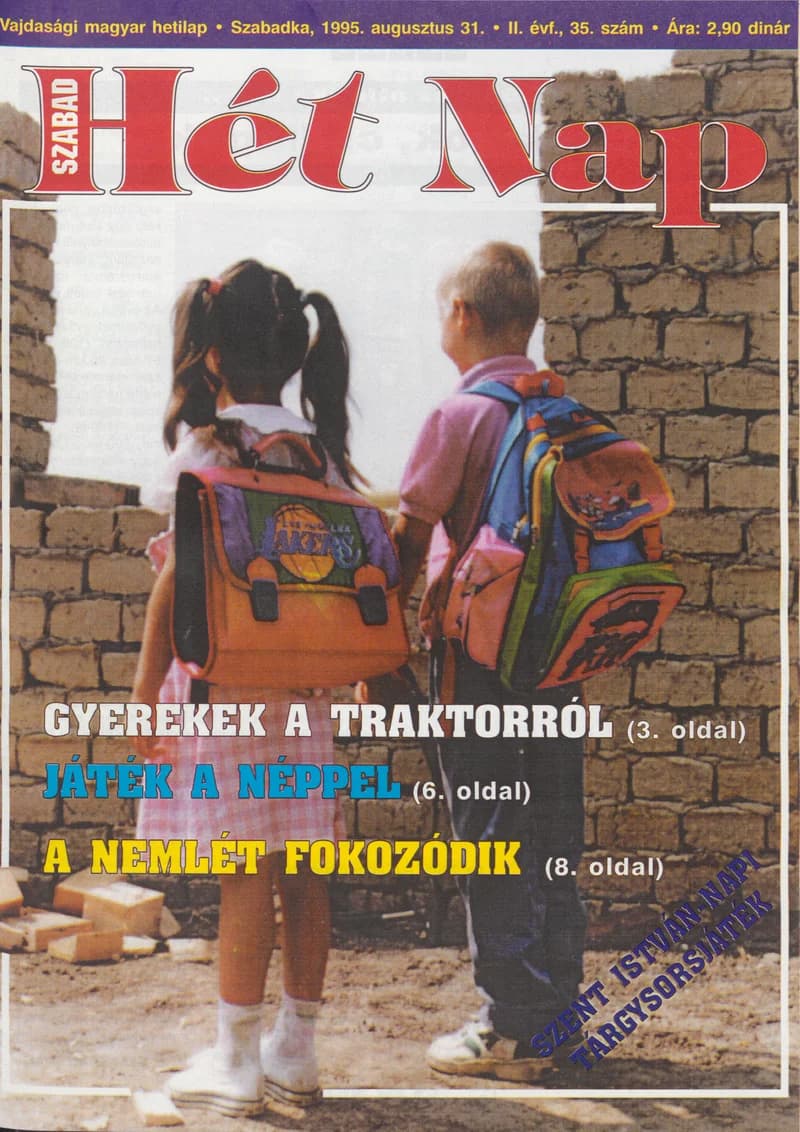 Szabad Hét Nap, 2. évf. 1995. augusztus 31. 35. sz.
