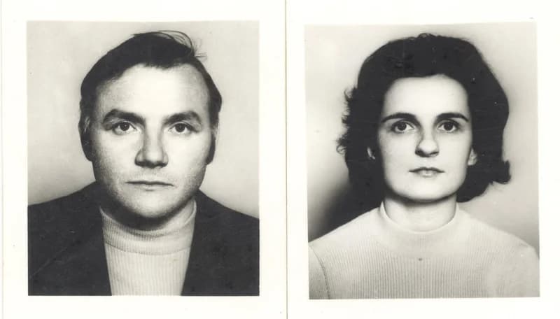 Útlevélkép Csernai Károlyról és feleségéről Etelkáról 