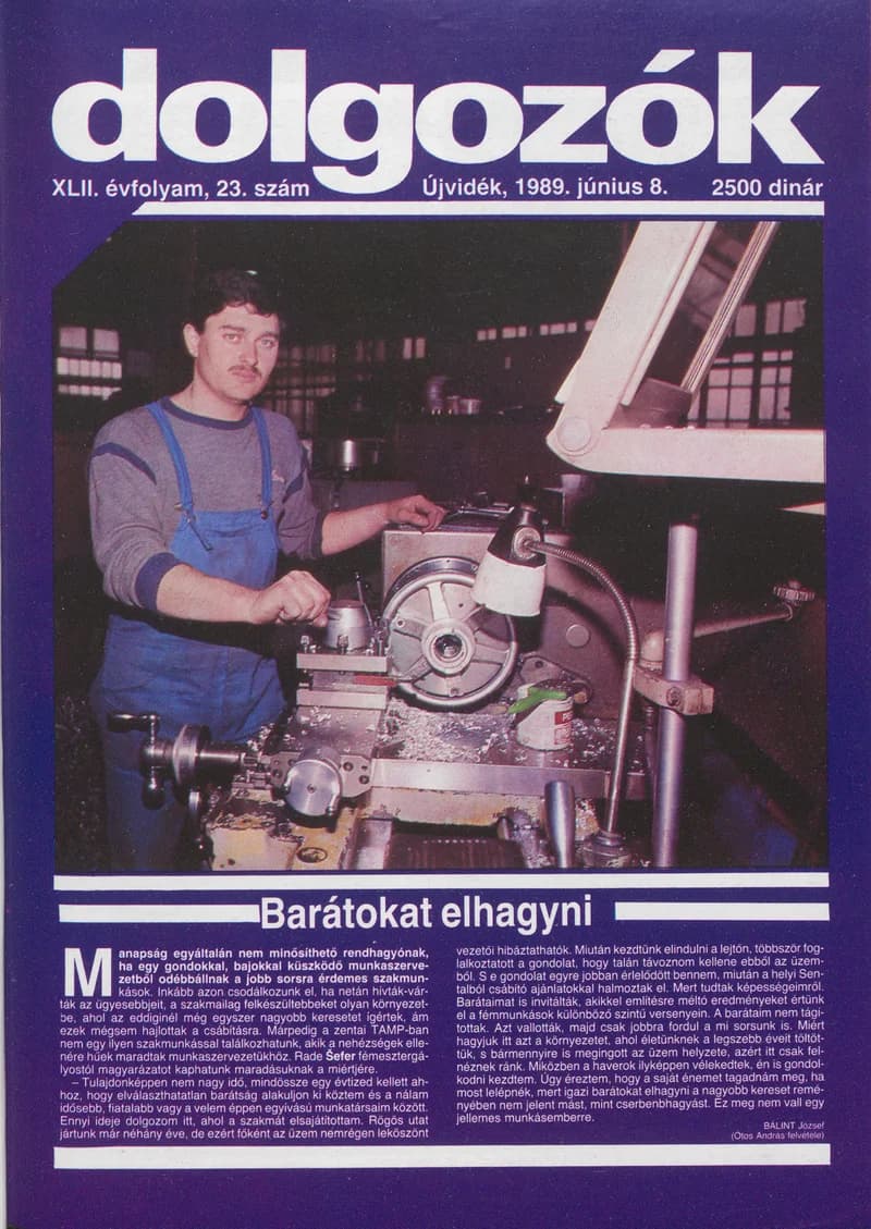 Dolgozók, 43. évf. 1989. június 8. 23. sz.
