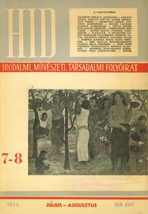 Híd, 19. évf. 1955. július – augusztus. 7–8. sz. 779–842. oldal