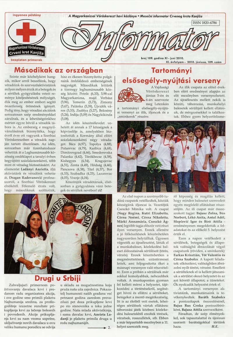 Informator, 11. évf. 2010. június 1. 109. sz.