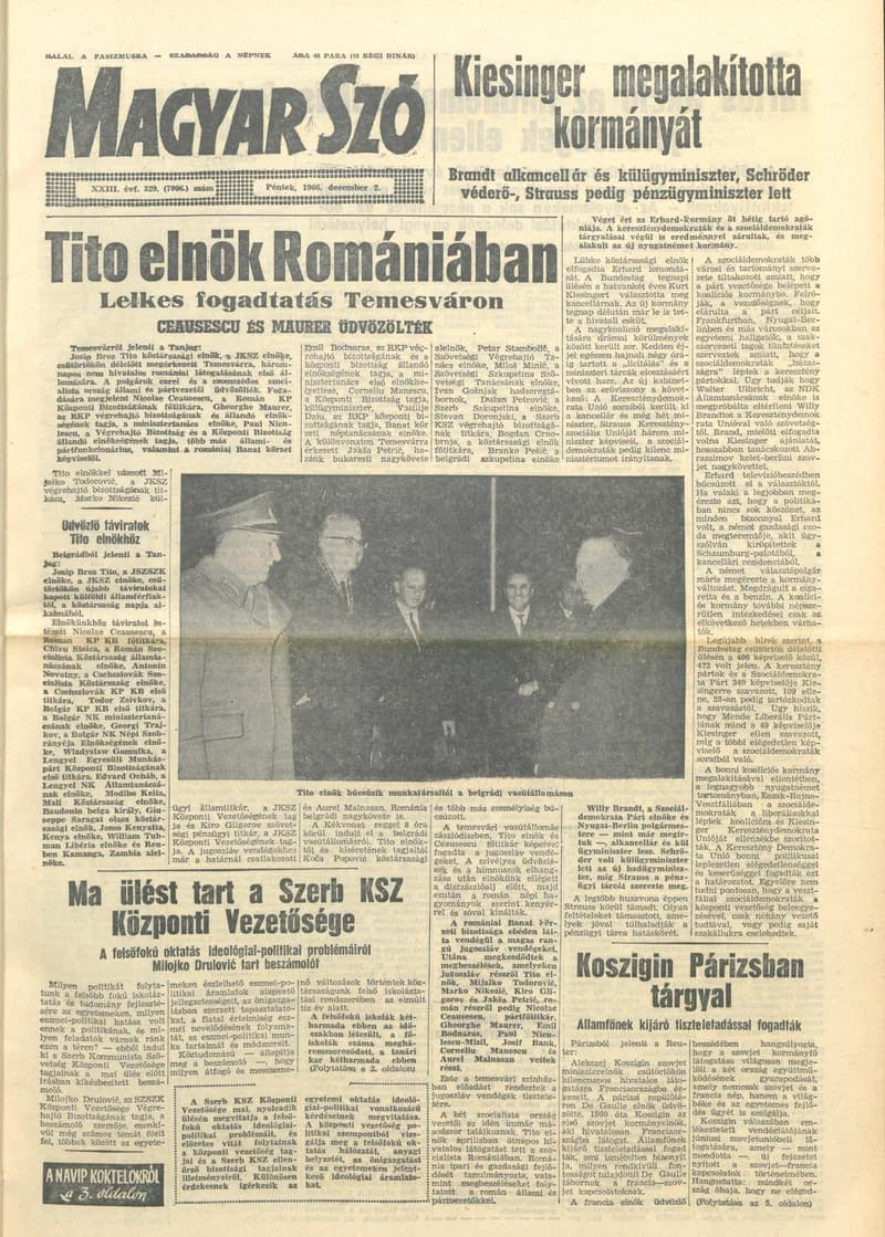 Magyar Szó, 23. évf. 1966. december 2. 329. sz.