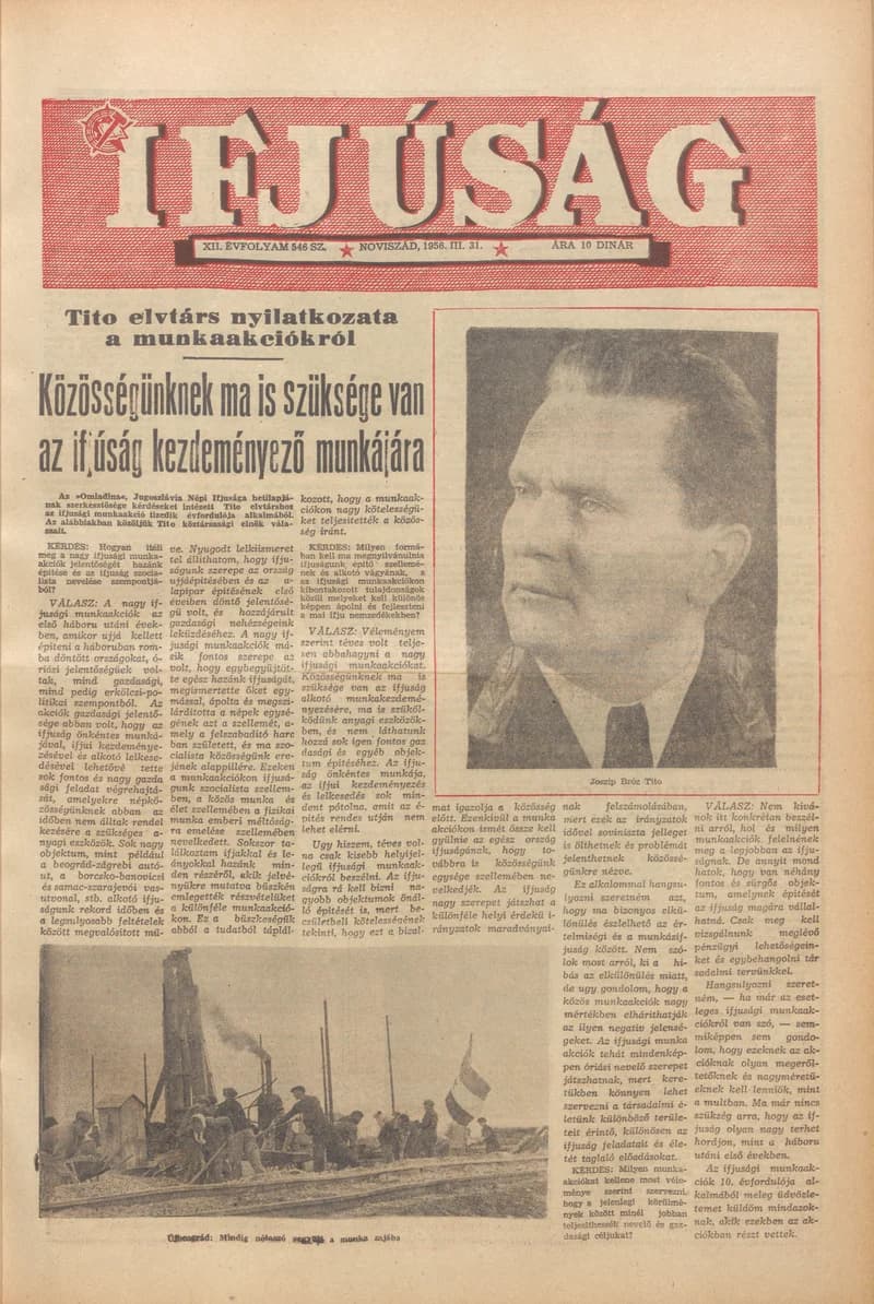 Ifjúság, 12. évf. 1956. március 31. 546. sz.