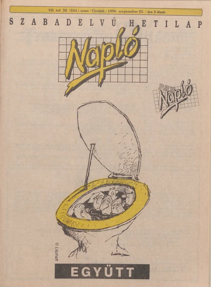 Napló - Szabadelvű hetilap, 7. évf. 1996. szeptember 25. 334. sz.