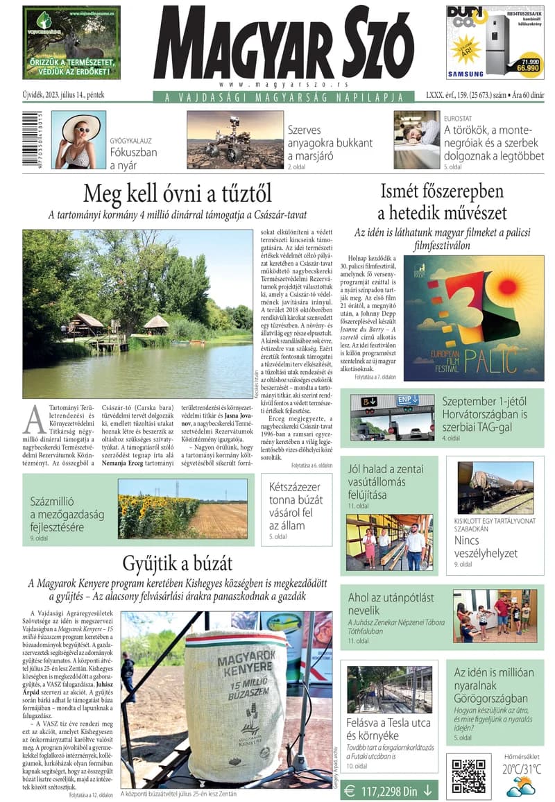 Magyar Szó, 80. évf. 2023. július 14. 159. sz. 1–16. oldal