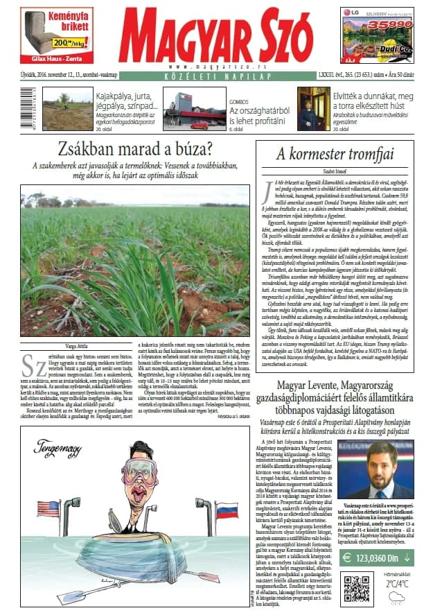 Magyar Szó, 73. évf. 2016. november 12. – 13. 265. sz. 1–42. oldal