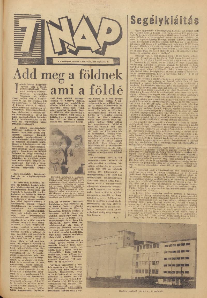 7 Nap, 15. évf. 1960. augusztus 21. 35. sz. 1–24. oldal