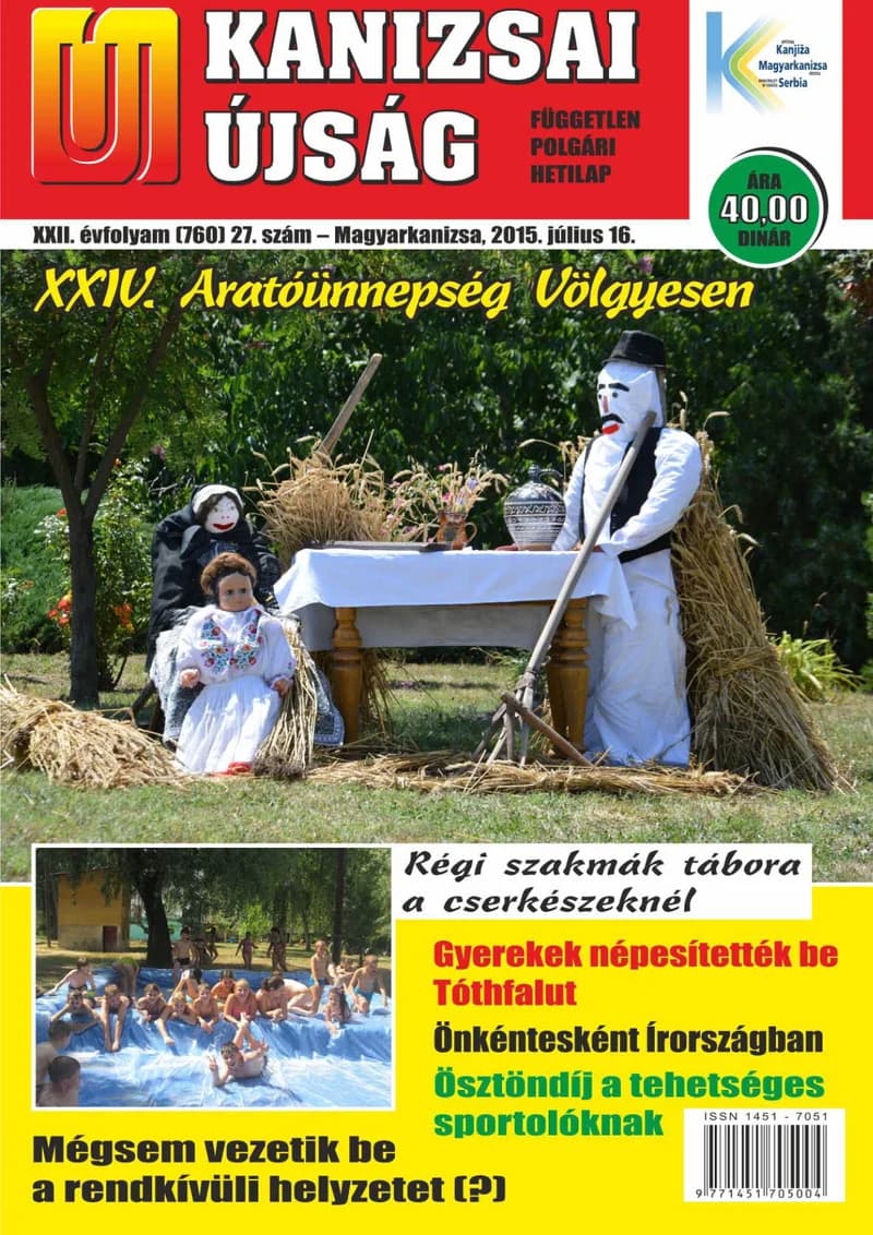 Új Kanizsai Újság, 22. évf. 2015. július 16. 27. sz.