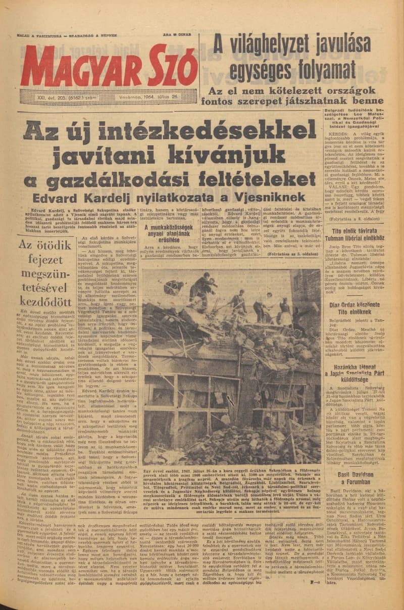 Magyar Szó, 21. évf. 1964. július 26. 205. sz. 1–24. oldal