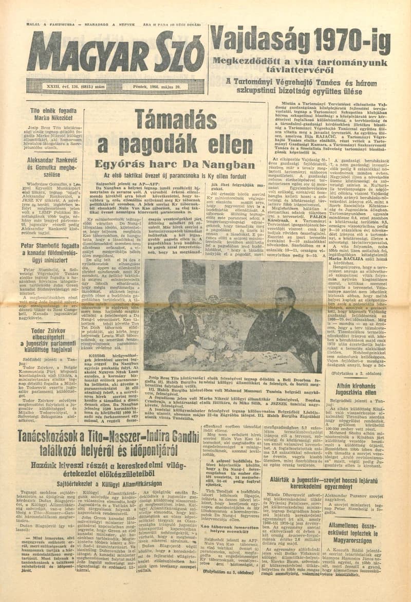 Magyar Szó, 23. évf. 1966. május 20. 136. sz.
