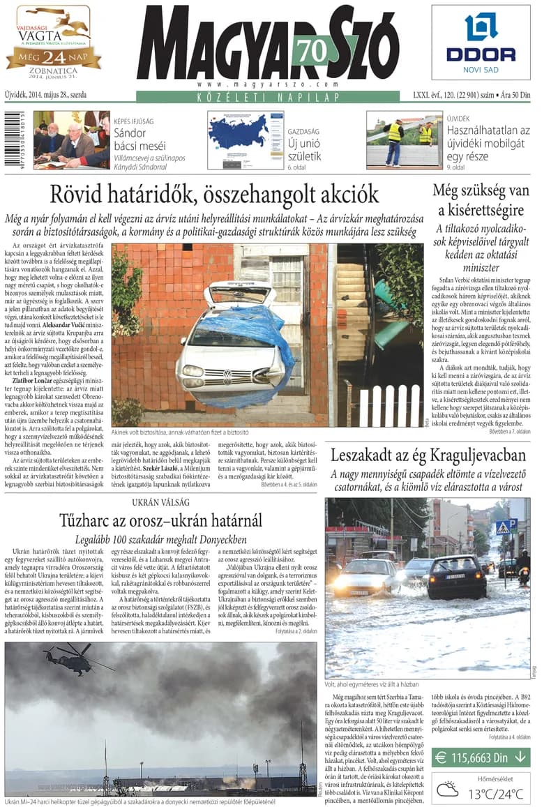 Magyar Szó, 71. évf. 2014. május 28. 120. sz. 1–20. oldal