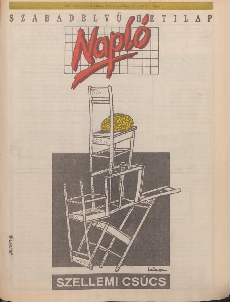 Napló - Szabadelvű hetilap, 5. évf. 1994. október 26. 234. sz.