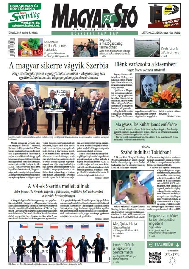 Magyar Szó, 76. évf. 2019. október 4. 231. sz. 1–16. oldal