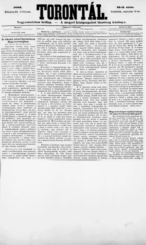 Torontál, 9. évf. 1880. március 4. 10. sz.