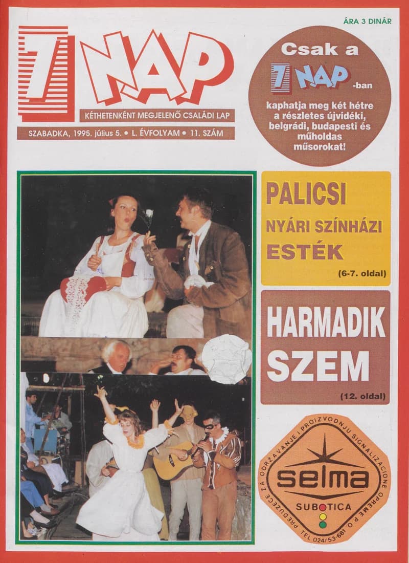 7 Nap, 50. évf. 1995. július 5. 11. sz. 1–52. oldal