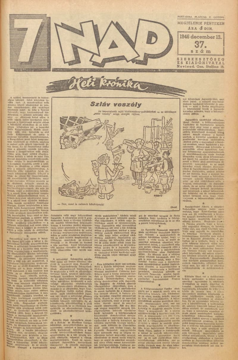 7 Nap, 1. évf. 1946. december 13. 37. sz. 1–10. oldal