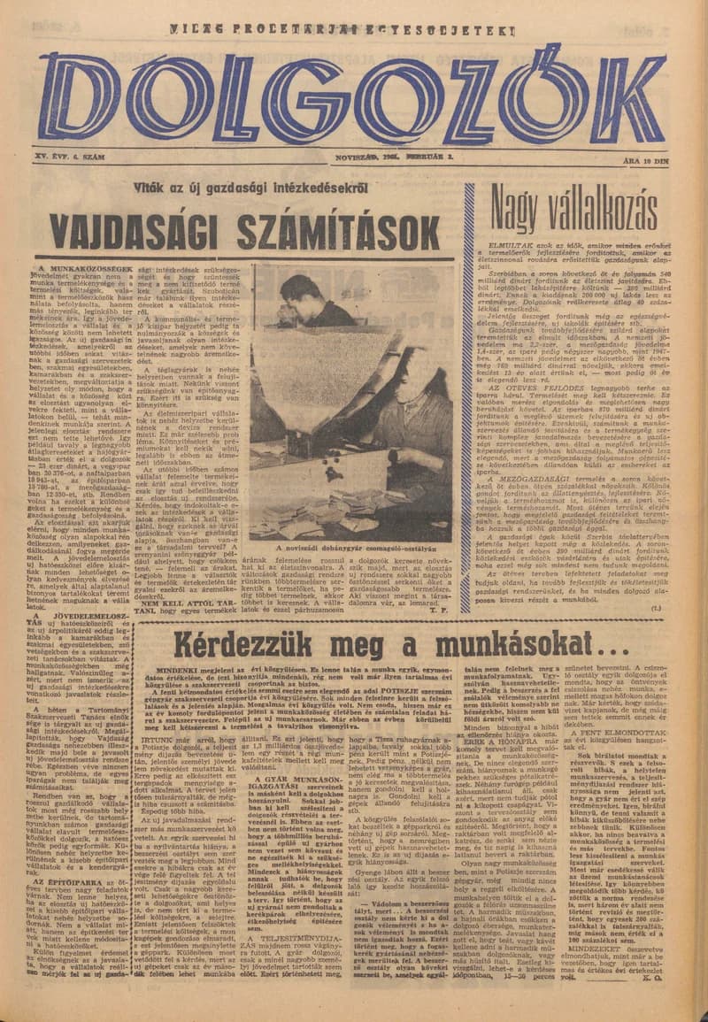 Dolgozók, 15. évf. 1961. február 2. 6. sz.