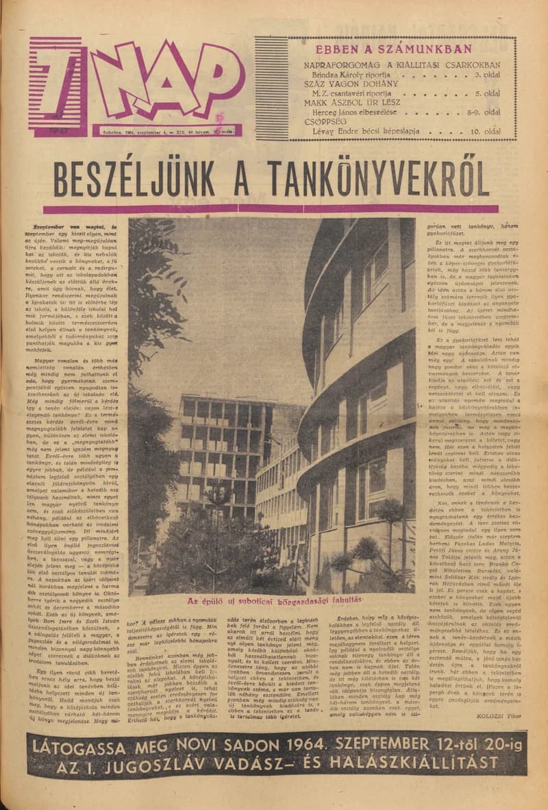 7 Nap, 19. évf. 1964. szeptember 4. 35. sz. 1–20. oldal
