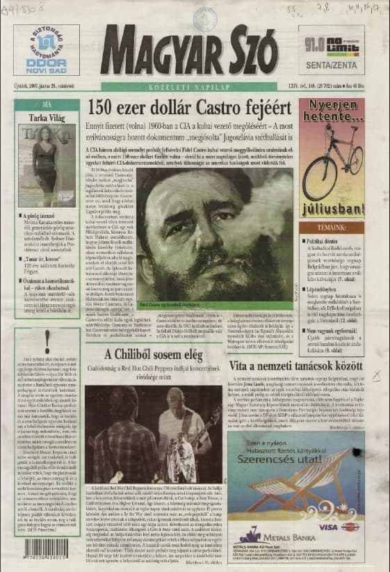 Magyar Szó, 64. évf. 2007. június 28. 148. sz. 1–20. oldal