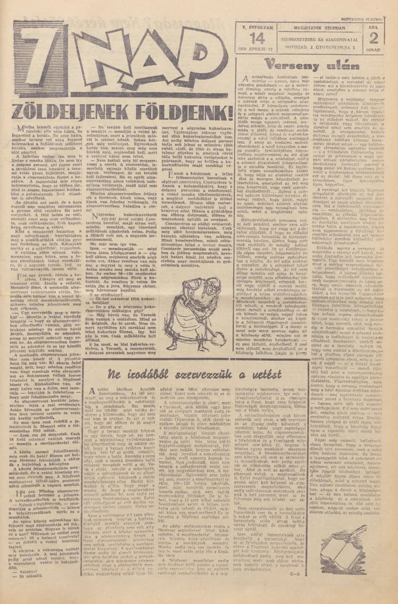 7 Nap, 5. évf. 1950. április 12. 14. sz. 1–4. oldal