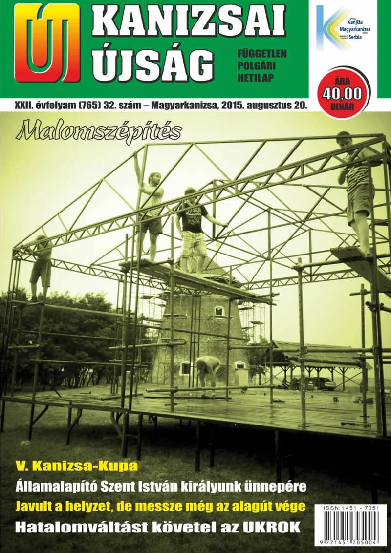 Új Kanizsai Újság, 22. évf. 2015. augusztus 20. 32. sz.