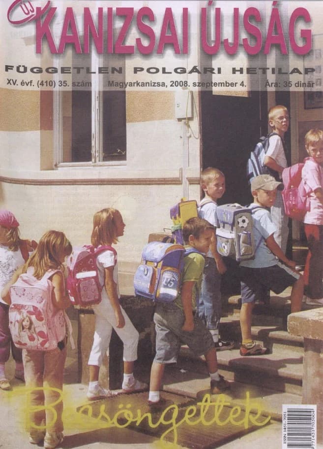 Új Kanizsai Újság, 15. évf. 2008. szeptember 4. 35. sz.