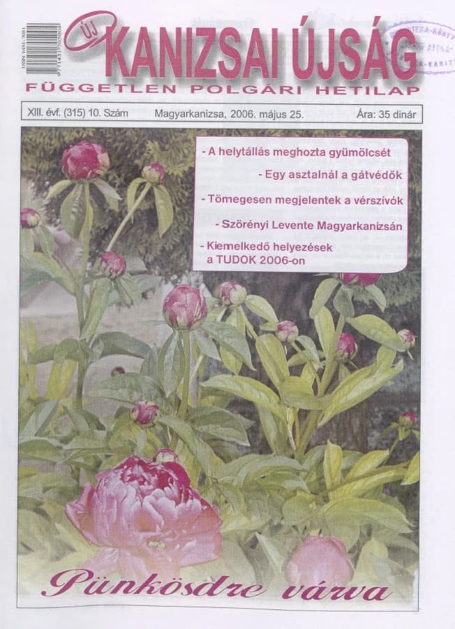 Új Kanizsai Újság, 13. évf. 2006. május 25. 10. sz.