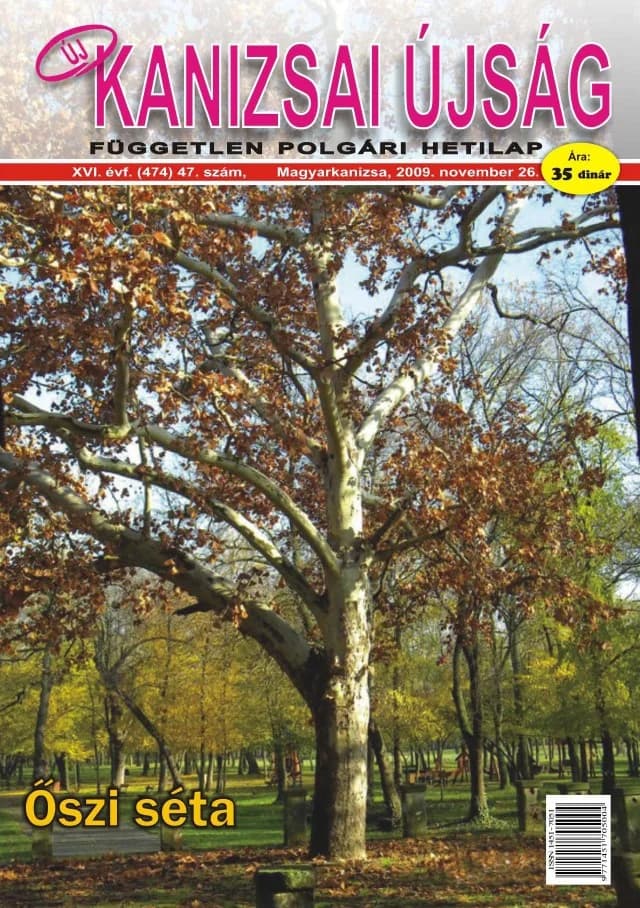 Új Kanizsai Újság, 16. évf. 2009. november 26. 47. sz.