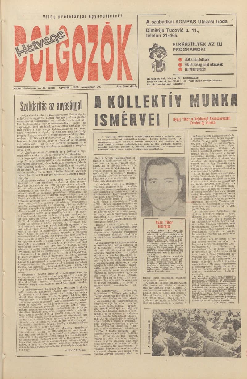 Dolgozók, 34. évf. 1980. november 20. 46. sz.