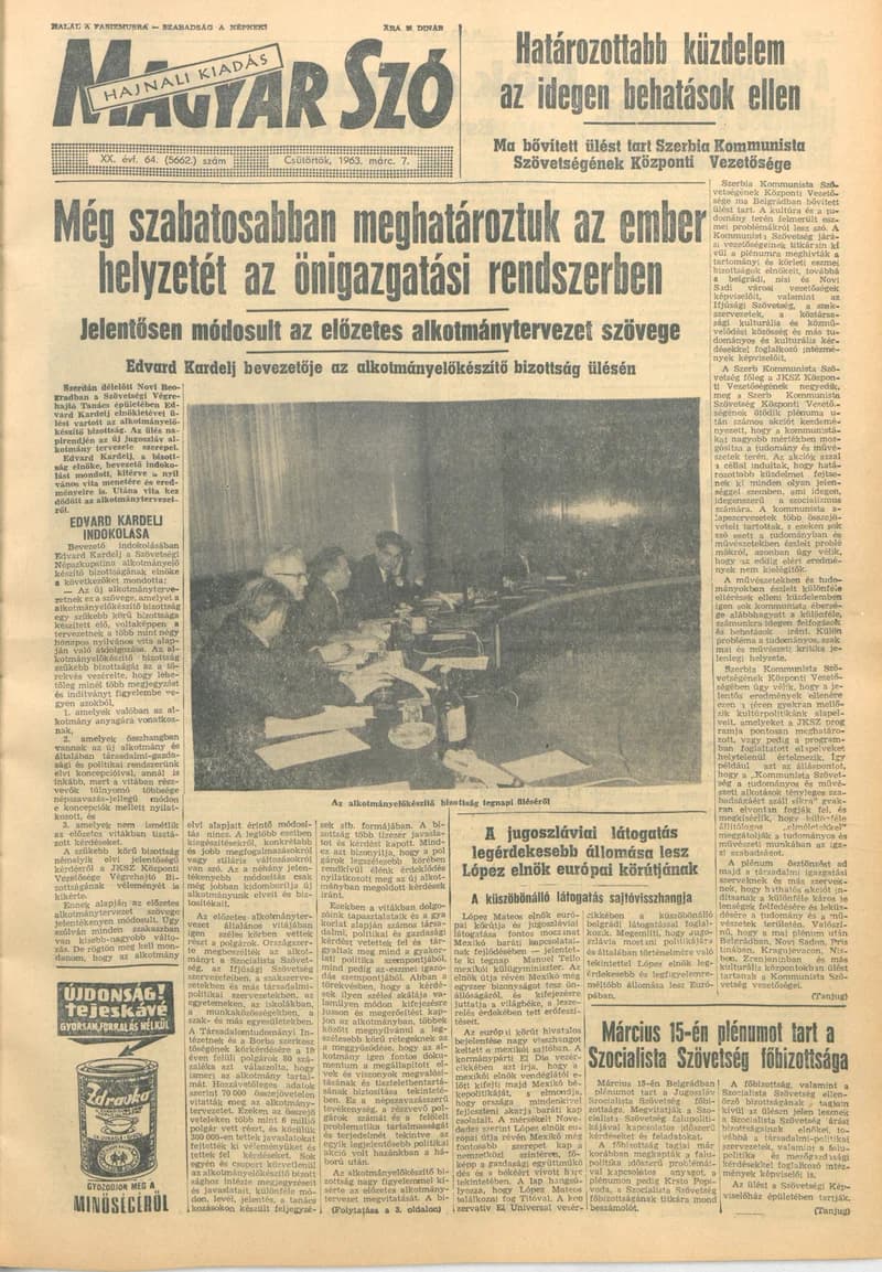 Magyar Szó, 20. évf. 1963. március 7. 64. sz. 1–14. oldal