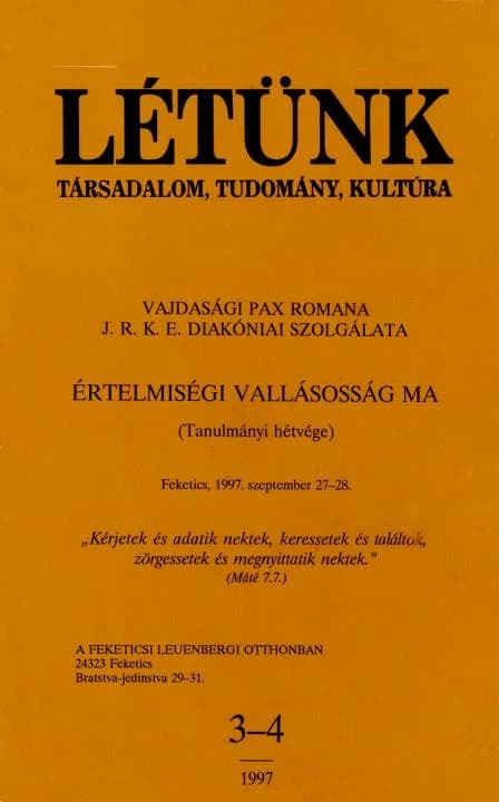 Létünk, 27. évf. 1997. 3–4. sz. 203–359. oldal